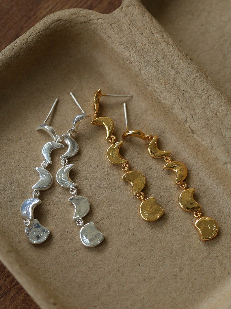 Moon Phase Gradient Drop Earrings gembea jewelry