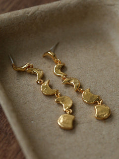 Moon Phase Gradient Drop Earrings gembea jewelry