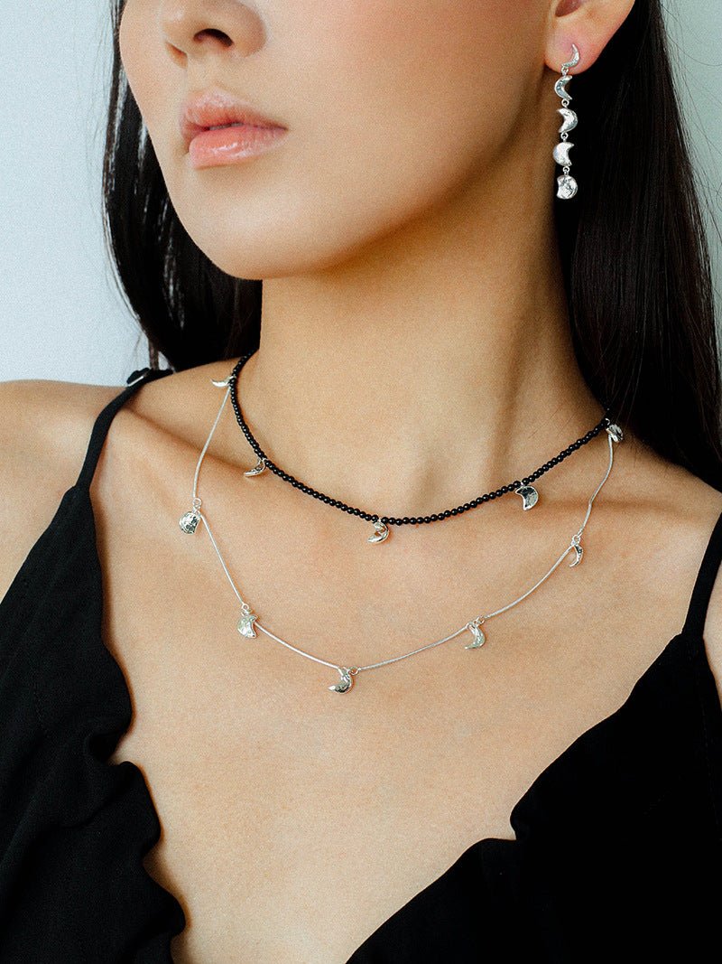 Moon Phase Gradient Drop Earrings gembea jewelry