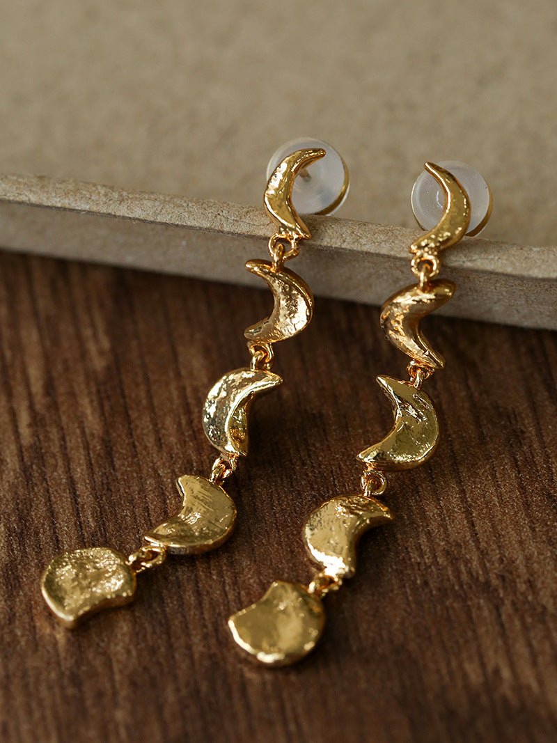 Moon Phase Gradient Drop Earrings gembea jewelry