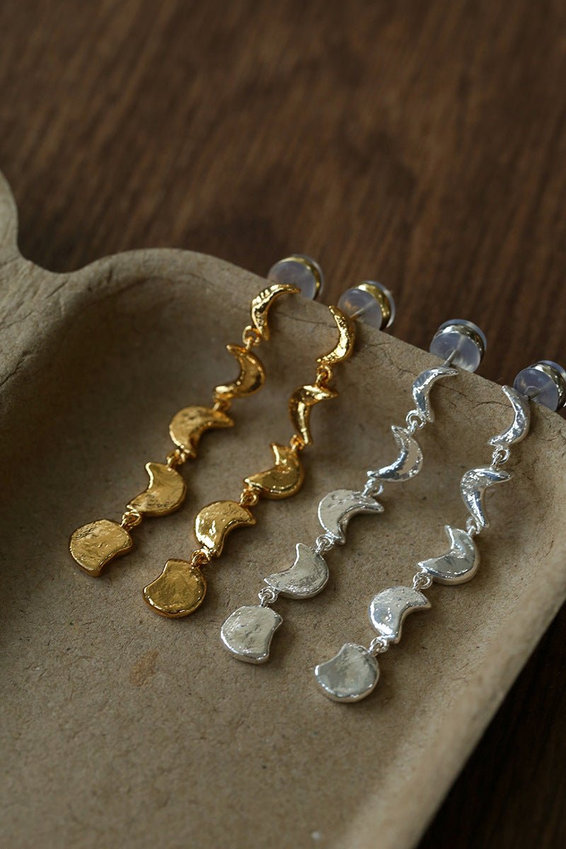 Moon Phase Gradient Drop Earrings gembea jewelry