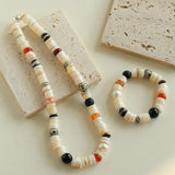 Sea's Embrace Mother of Pearl Beaded Bracelet