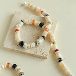 Sea's Embrace Mother of Pearl Beaded Necklace