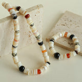 Sea's Embrace Mother of Pearl Beaded Necklace