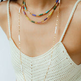 Multi-Way Wear Y-Shape Baroque Pearl Chain Necklace gembea jewelry