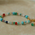 Multicolor Gemstone Beaded Bracelet-Gembea Jewelry