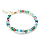 Multicolor Gemstone Beaded Bracelet gembea jewelry