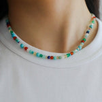 Multicolor Gemstone Beaded Necklace-Gembea Jewelry