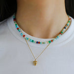 Multicolor Gemstone Beaded Necklace-Gembea Jewelry