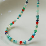 Multicolor Gemstone Beaded Necklace-Gembea Jewelry