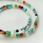 Multicolor Gemstone Beaded Necklace-Gembea Jewelry