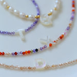 Multicolored Zircon Beaded Letter Name Bracelet-Gembea Jewelry