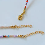Multicolored Zircon Beaded Letter Name Bracelet-Gembea Jewelry