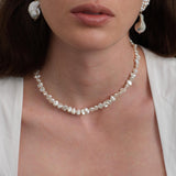 Muse Irregular Baroque Pearl Beaded Necklace gembea jewelry