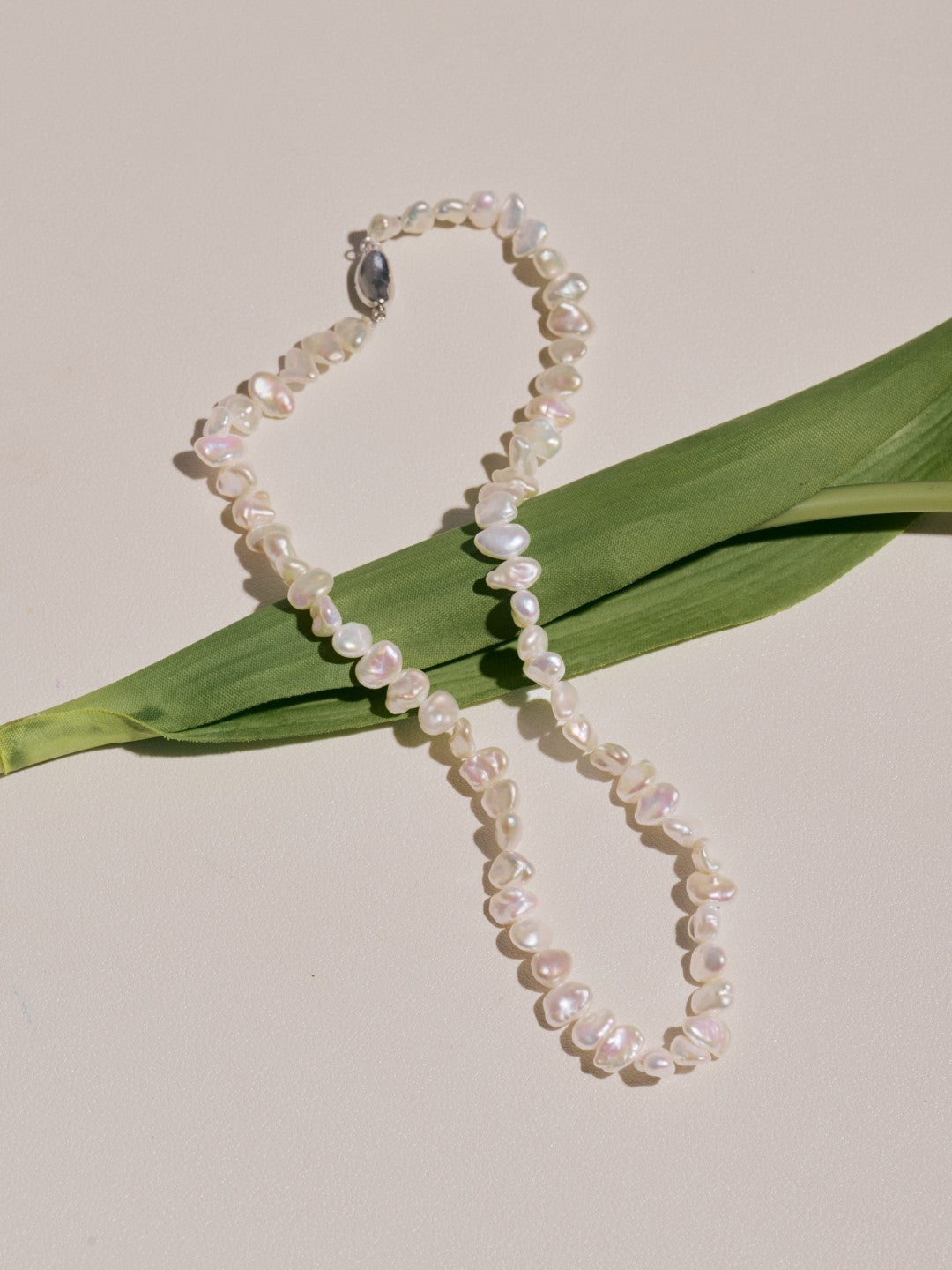 Muse Irregular Baroque Pearl Beaded Necklace gembea jewelry