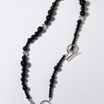 Mystical Black Agate Beaded Necklace-Gembea Jewelry