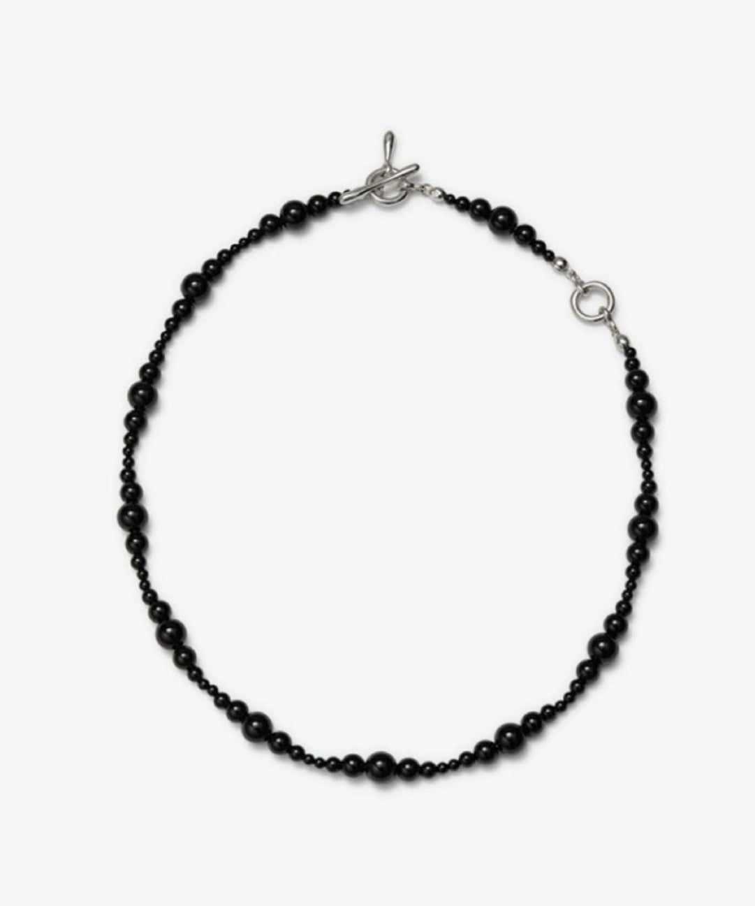Mystical Black Agate Beaded Necklace gembea jewelry