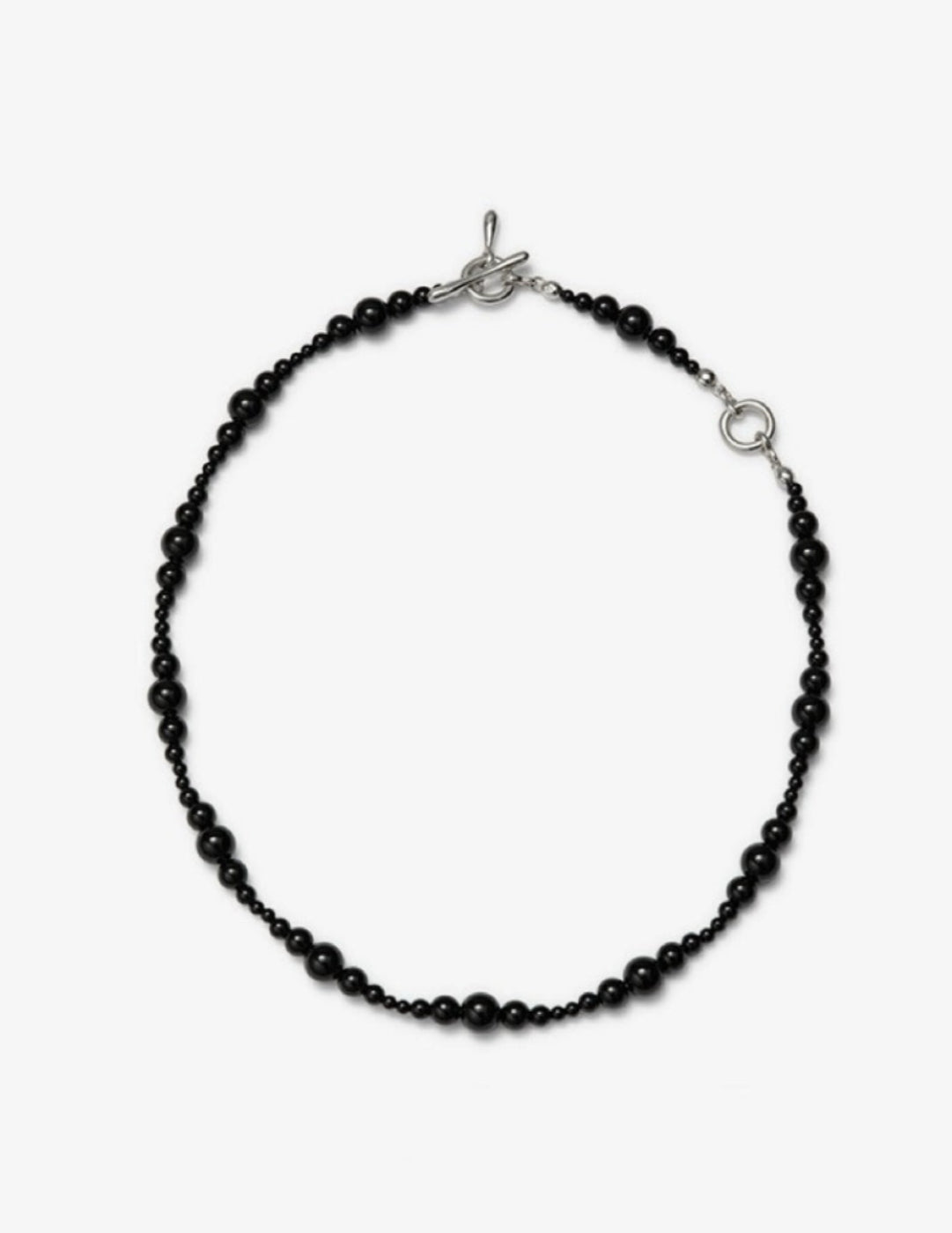 Mystical Black Agate Beaded Necklace gembea jewelry