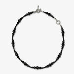 Mystical Black Agate Beaded Necklace gembea jewelry