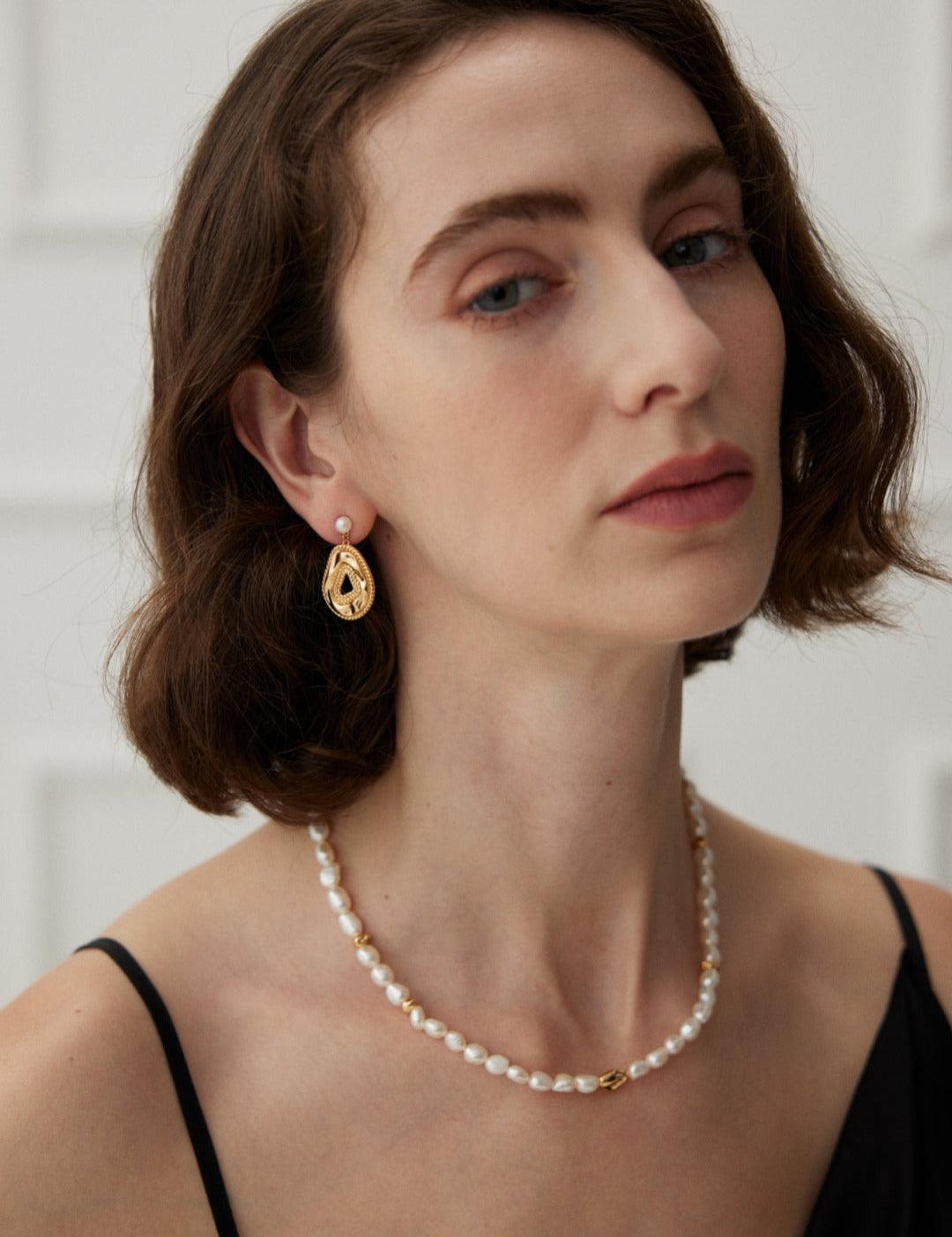 Baroque Pearl Beaded Necklace Gembea - Gembea Jewelry