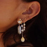 Gembea Jewelry Natural Baroque Pearl Drop Earrings