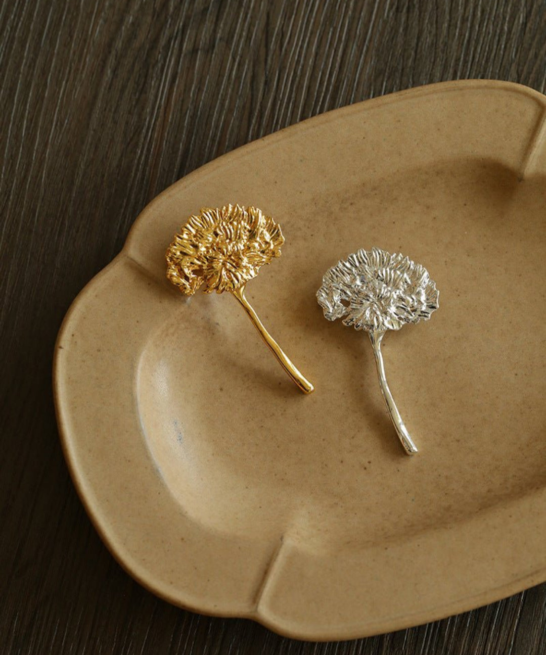 Natural Fluffy Dandelion Brooch gembea jewelry