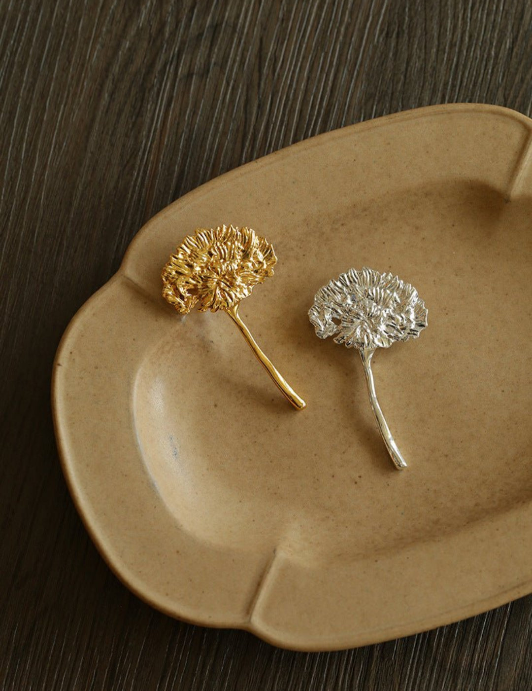 Natural Fluffy Dandelion Brooch gembea jewelry