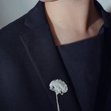 Natural Fluffy Dandelion Brooch gembea jewelry