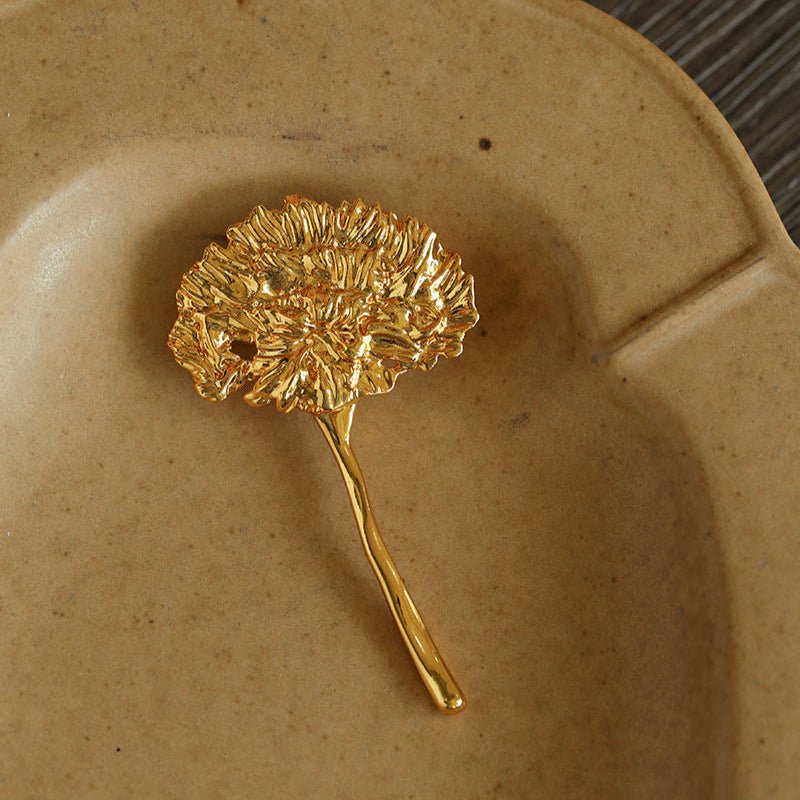 Natural Fluffy Dandelion Brooch gembea jewelry