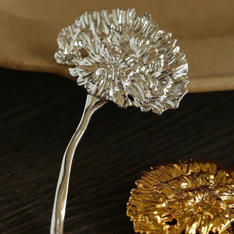 Natural Fluffy Dandelion Brooch gembea jewelry