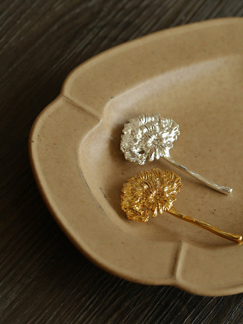 Natural Fluffy Dandelion Brooch gembea jewelry