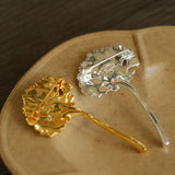 Natural Fluffy Dandelion Brooch gembea jewelry