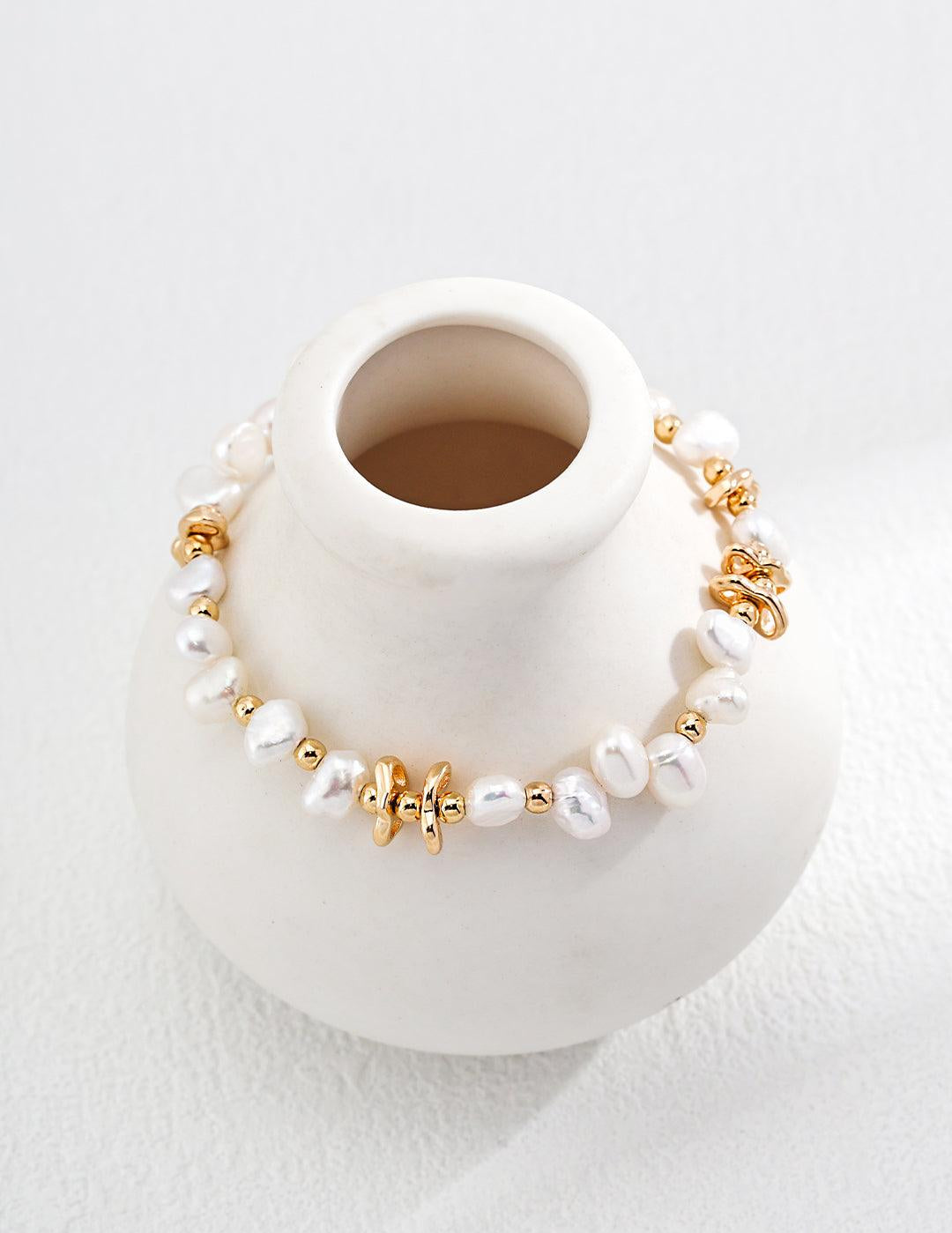 Natural Freshwater Pearl Beaded Bracelet Gembea - Gembea Jewelry