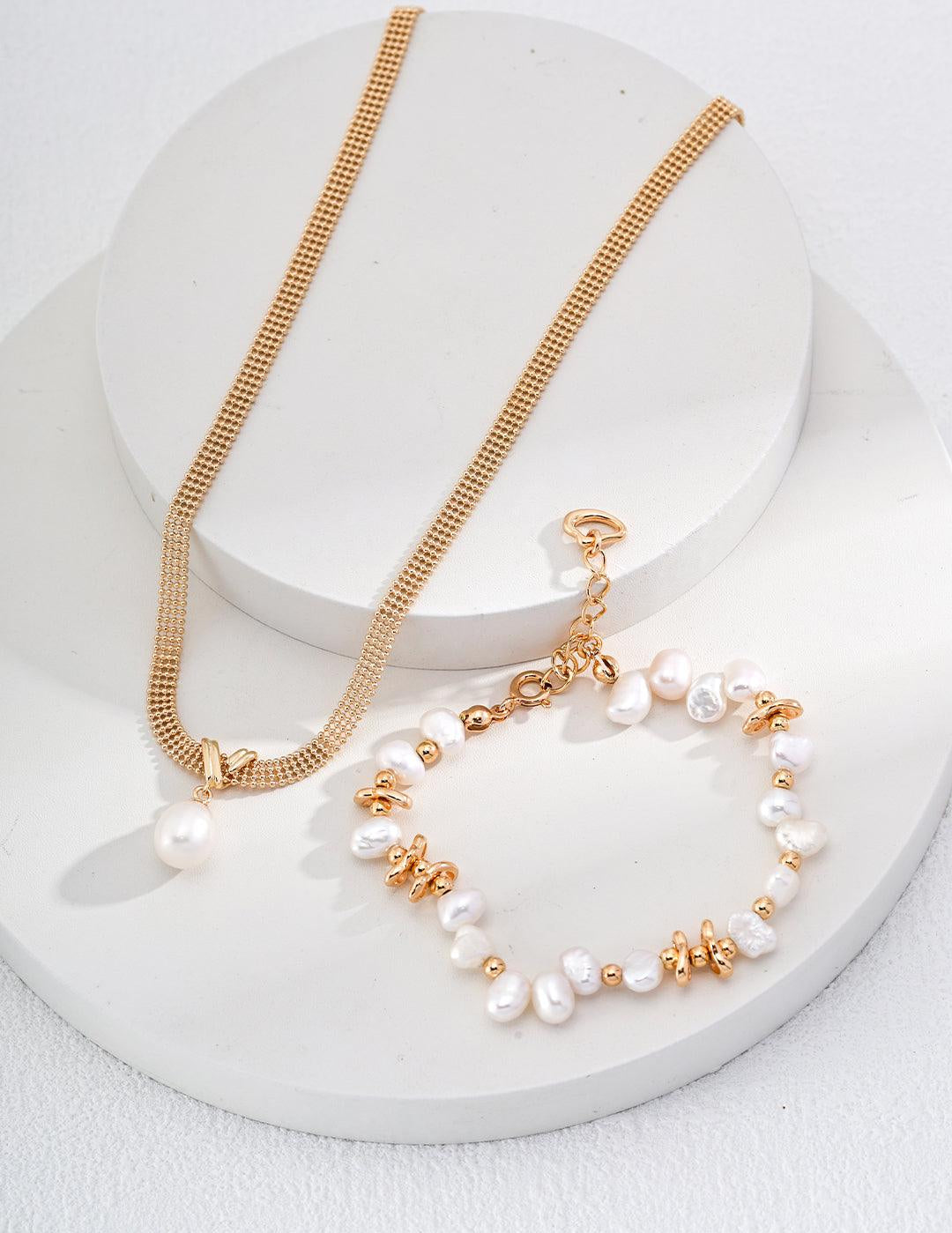 Natural Freshwater Pearl Beaded Bracelet Gembea - Gembea Jewelry