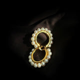 Natural Freshwater Pearl Hoop Earrings