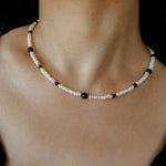 Natural Irregular Pearl Gradient Agate Necklace gembea jewelry