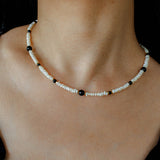 Natural Irregular Pearl Gradient Agate Necklace gembea jewelry