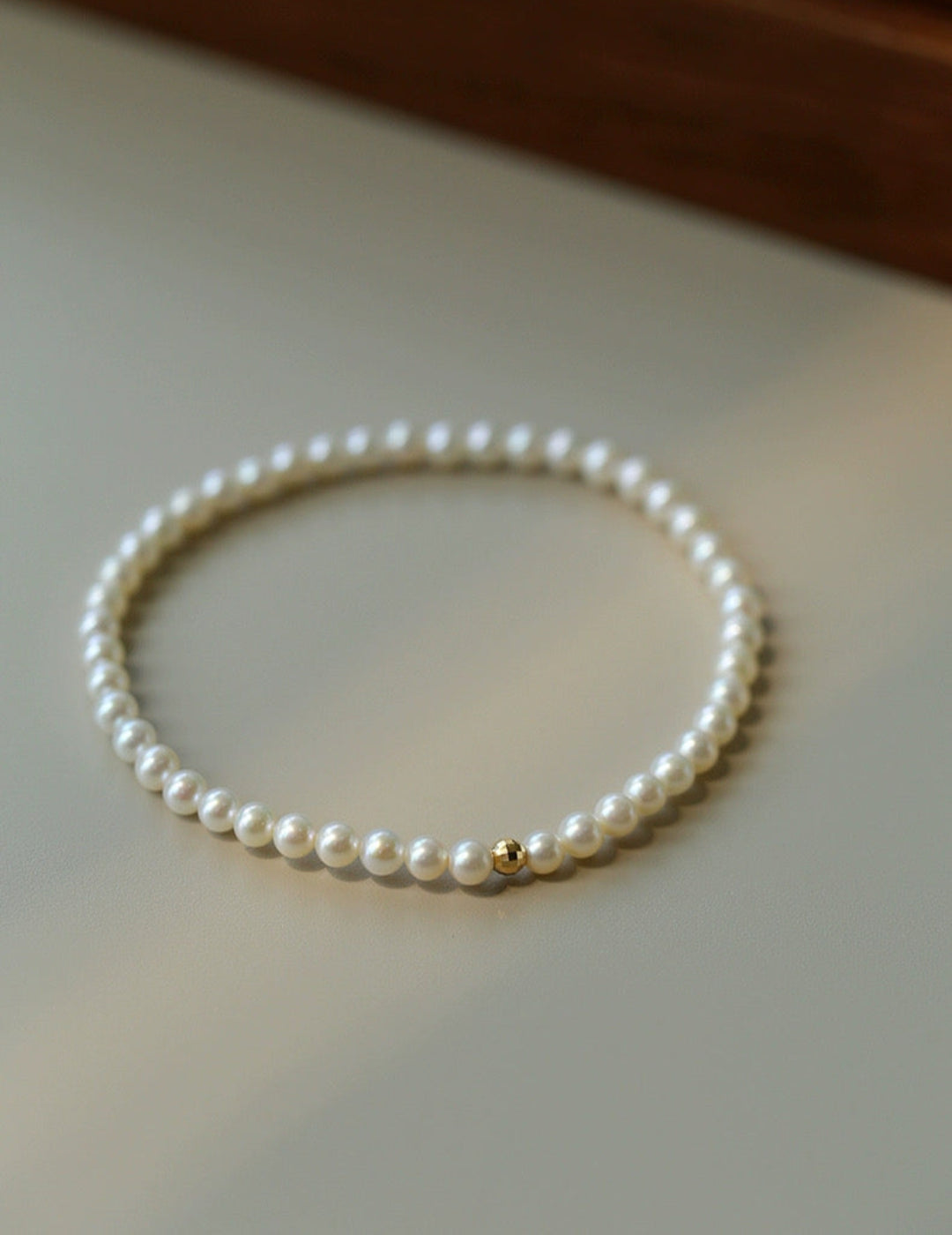 Natural Pearl Beaded Bracelet 3.5-4MM gembea jewelry