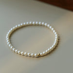 Natural Pearl Beaded Bracelet 3.5-4MM gembea jewelry