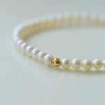 Natural Pearl Beaded Bracelet 3.5-4MM gembea jewelry