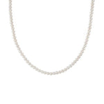 Natural Pearl Beaded Necklace 3.5-4MM gembea jewelry1