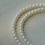 Natural Pearl Beaded Necklace 3.5-4MM gembea jewelry