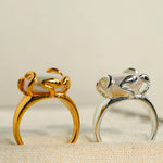 Natural Round Baroque Pearl Open Ring - Gembea Jewelry