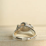 Natural Round Baroque Pearl Open Ring - Gembea Jewelry