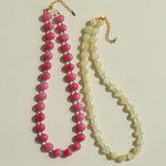 Spring Heartbeat Rose Red Gemstone Necklace - Gembea Jewelry