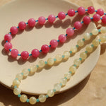 Spring Heartbeat Rose Red Gemstone Necklace - Gembea Jewelry