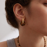 Natural Tiger Eye Gemstone Earrings - Gembea Jewelry