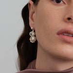 Nice Freshwater Pearl Drop Earrings-Champagne gembea jewelry