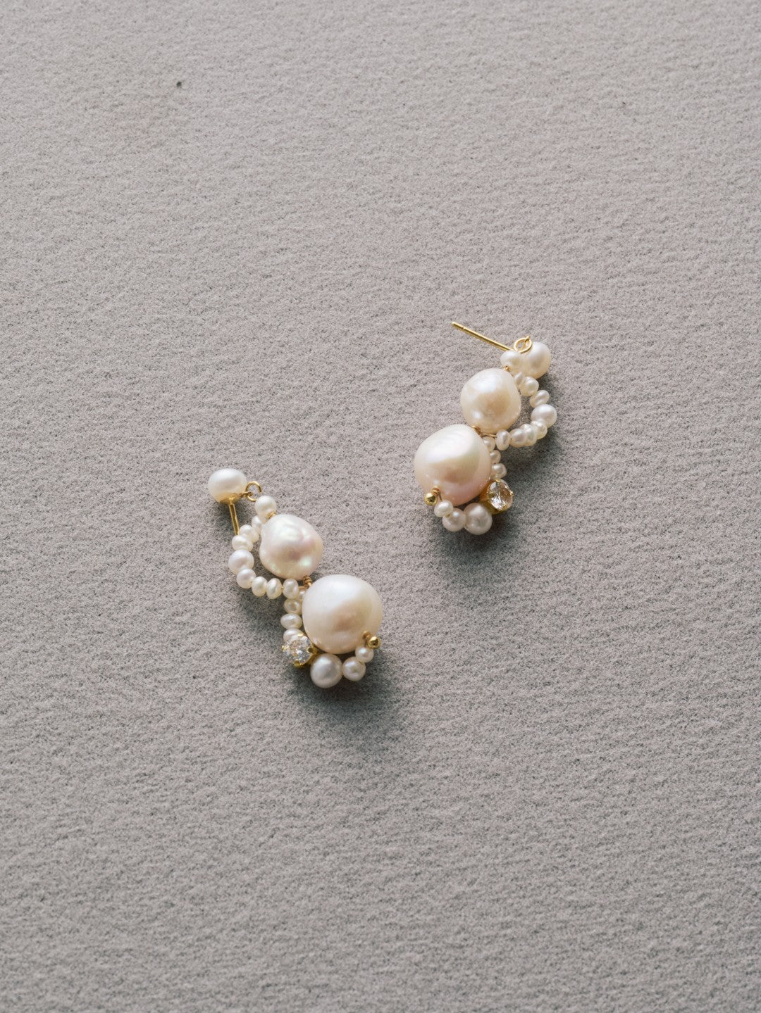 Nice Freshwater Pearl Drop Earrings-White gembea jewelry