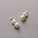Nice Freshwater Pearl Drop Earrings-White gembea jewelry